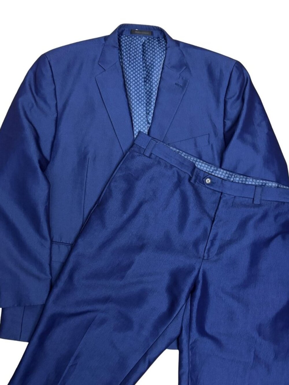 LAUREN RALPH LAUREN Suit Blazer Jacket & Dress Pants Blue Business Mens 48R